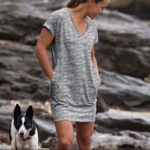 Title Nine Hiolani V-Neck Dress - Painted Stripe